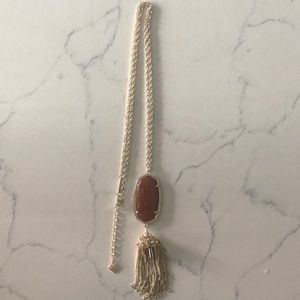 Kendra Scott Rayne necklace in goldstone